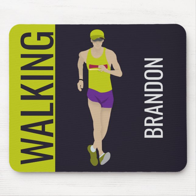 Race Walking Mouse Mat (Front)