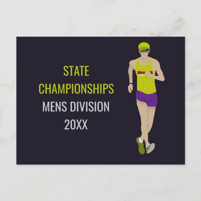 Race Walking Postcard (Front)