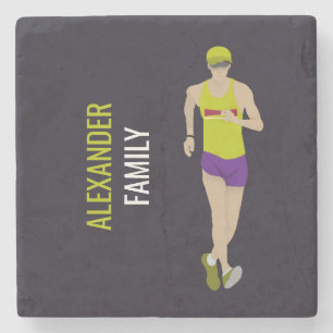 Race Walking Stone Coaster