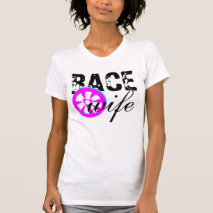 Race Wife Rim Racing Car Neon  T-Shirt