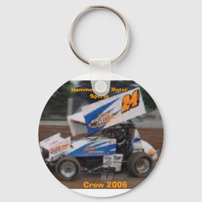racecar, Crew 2006, Hammerdown Motor Sports Key Ring (Front)