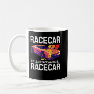 Racecar Spelled Backwards - Car Racer Mechanic Rac Coffee Mug