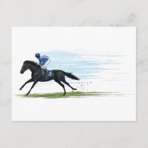 racehorse postcard