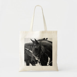 Racehorse profile photograph tote bag