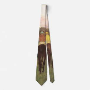 Racehorses at Longchamp by Edgar Degas Tie