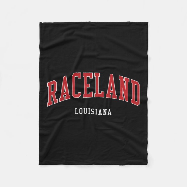 Raceland Louisiana College University Style  Fleece Blanket (Front)