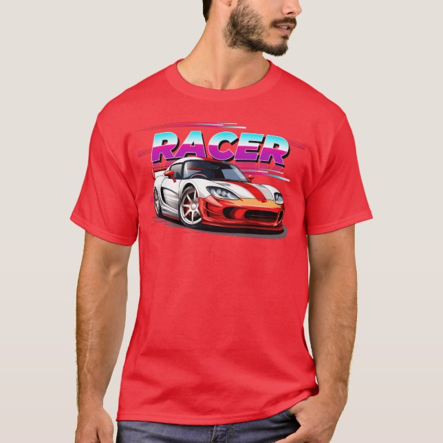 RACER CAR funny funny T-Shirt (Front)