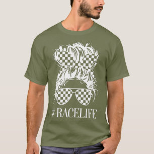 Racer life tee for women who love racing life