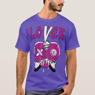 Racer Purple 5s Matching Loser Lover Heart 5 Racer T-Shirt