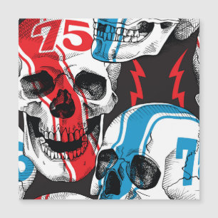 Racer Skull: Vintage Seamless Rebellion.