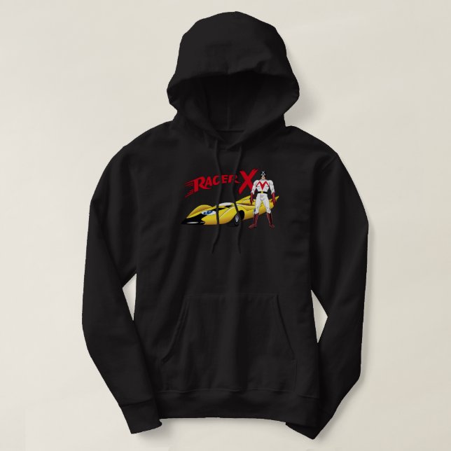 Racer X Tribute to Original 60s Speed Racer Cartoo Hoodie (Design Front)