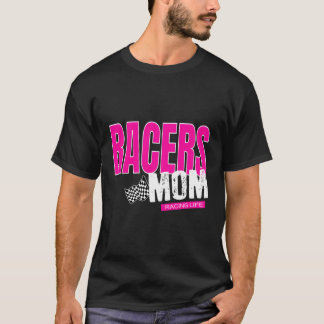 Racers Mum Chequered Flag Mum Racing T-Shirt