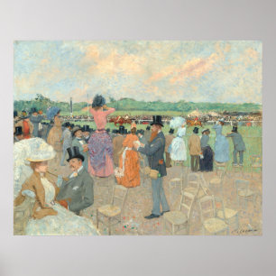 Races at Longchamp - Jean-Louis Forain Fine Art Poster