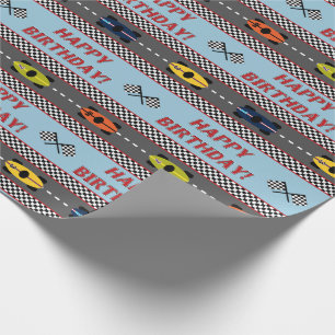 Races Birthday Wrapping Paper