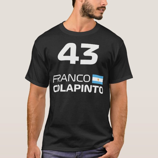 Races Formula Racing Franco Colapinto T-Shirt (Front)