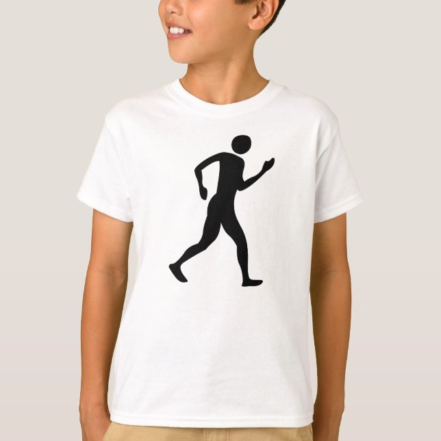 Racewalking - black T-Shirt (Front)