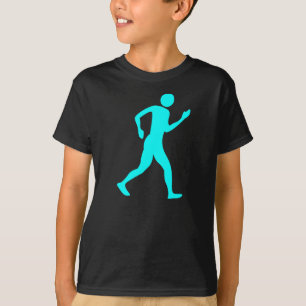 Racewalking - Cyan T-Shirt