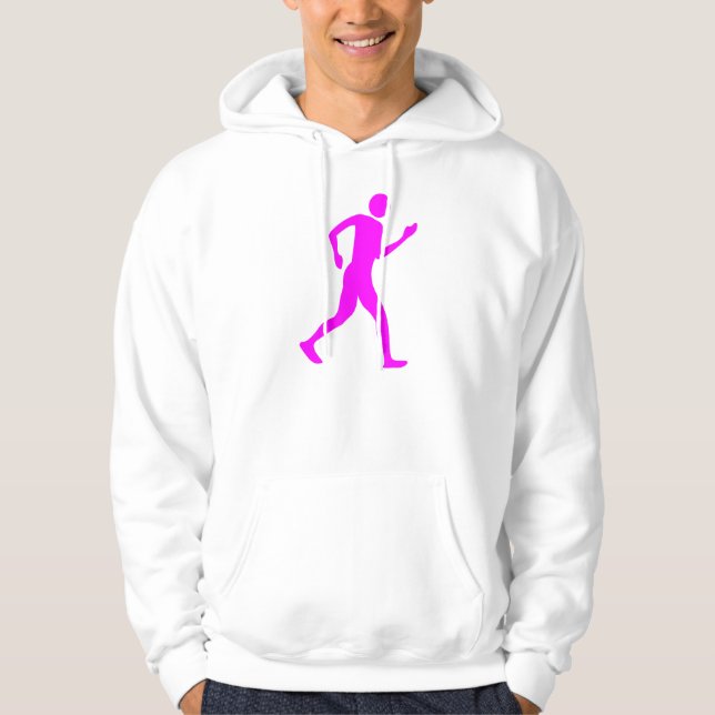 Racewalking - Magenta Hoodie (Front)