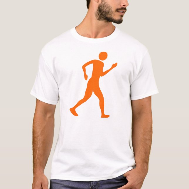Racewalking - Orange T-Shirt (Front)