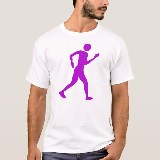 Racewalking - Purple T-Shirt (Front)