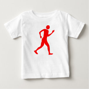 Racewalking - Red Baby T-Shirt