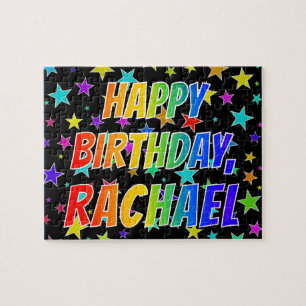 "RACHAEL" First Name, Fun "HAPPY BIRTHDAY" Jigsaw Puzzle