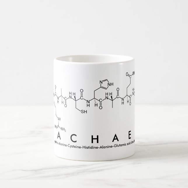Rachael peptide name mug (Center)