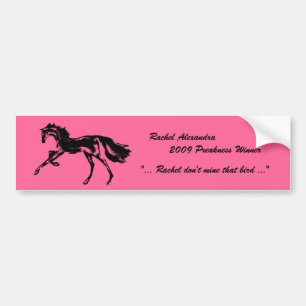 Rachel Alexandra the 2009 Preakness Winner Bumper Sticker