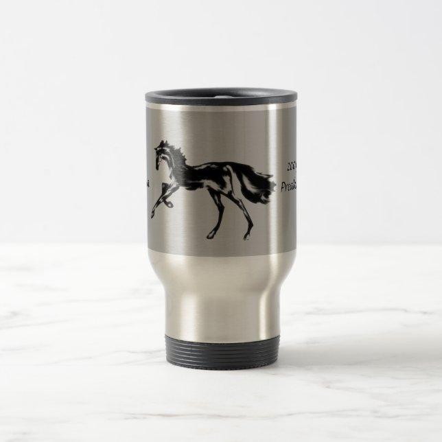 Rachel Alexandra the 2009 Preakness Winner Travel Mug (Center)