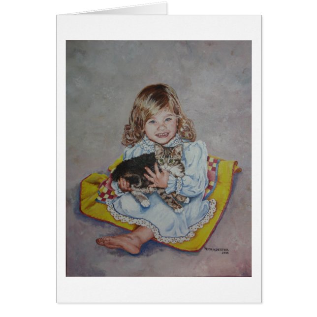 Rachel and her kitten (Front)