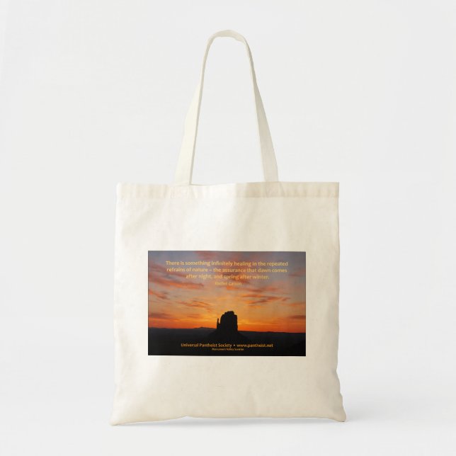 Rachel Carson Monument Valley Dawn Tote Bag (Front)
