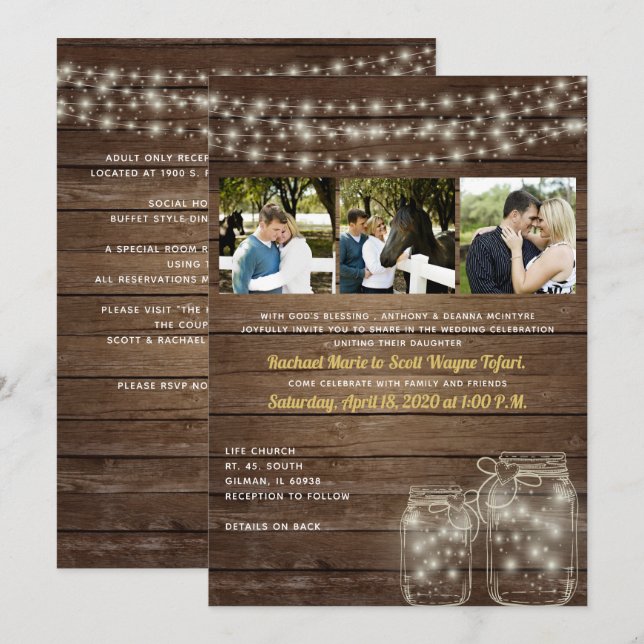 Rachel - Customer edit 2 Invitation (Front/Back)