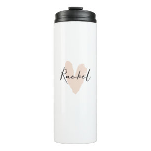 Rachel Heart Name Graphic Thermal Tumbler