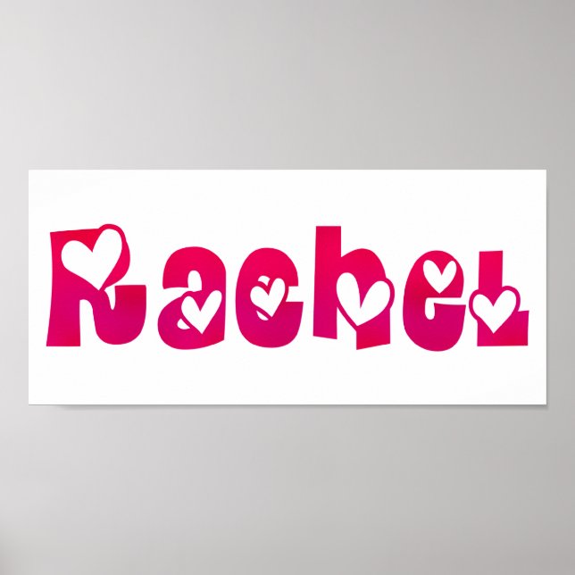 Rachel in Hearts Poster (Front)