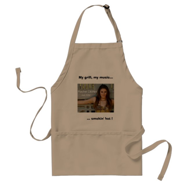 Rachel Lauren - BBQ apron - tan (Front)