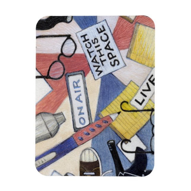 Rachel Maddow fan magnet (Vertical)