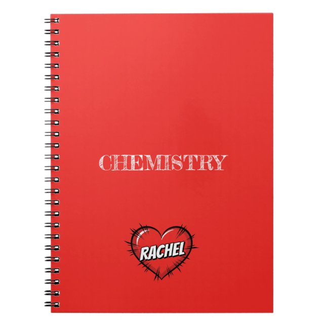Rachel Red Notebook (Front)