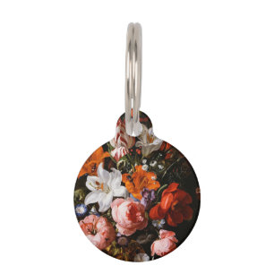 Rachel Ruysch - Flowers In A Glass Vase Pet Tag