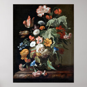 Rachel Ruysch Still-Life with Flowers Poster