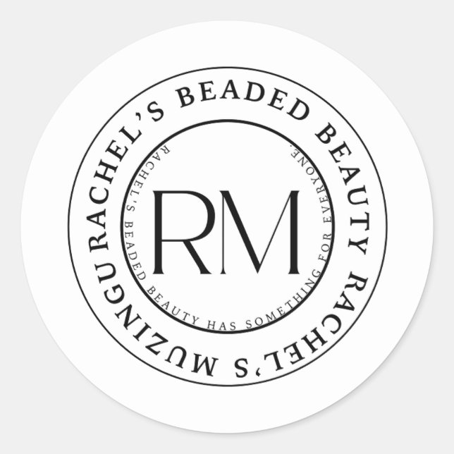Rachel’s Beaded Beauty Stickers (Front)