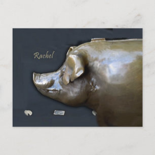 RACHEL THE PIGGY BANK 2016 Calendar Postcard
