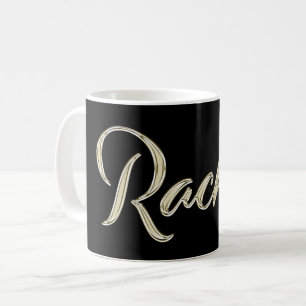 Rachel white gold Handwriting Tasse Kaffeetasse Coffee Mug