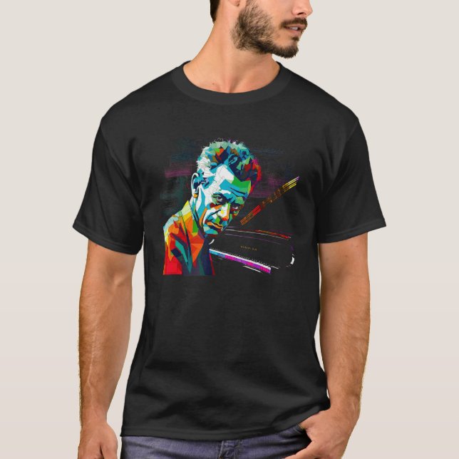 Rachmaninoff Music Piano T-Shirt (Front)