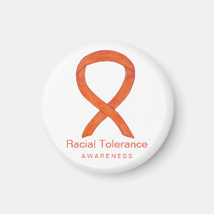 Racial Tolerance Awareness Ribbon Fridge Magnet