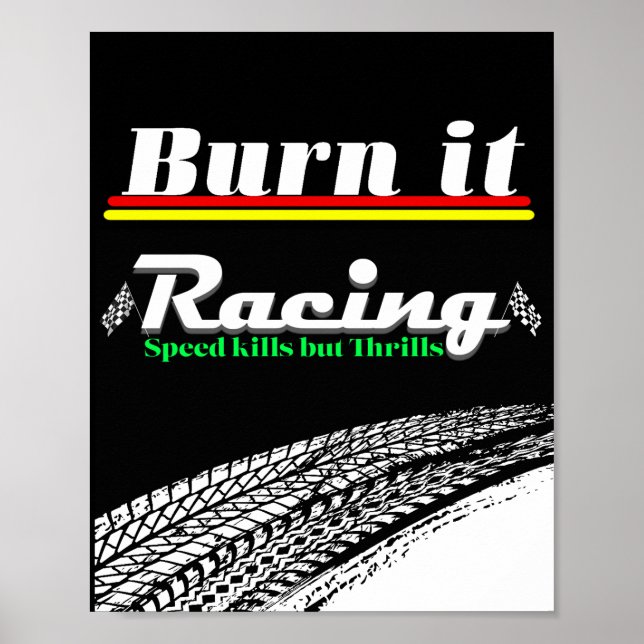 racing aesthetic design poster (Front)