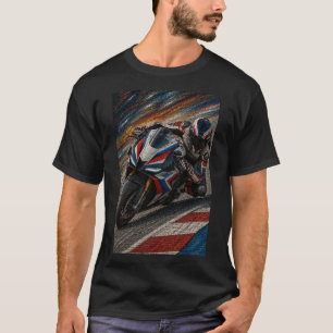 Racing Apex Superbike Mosaic Art T-Shirt