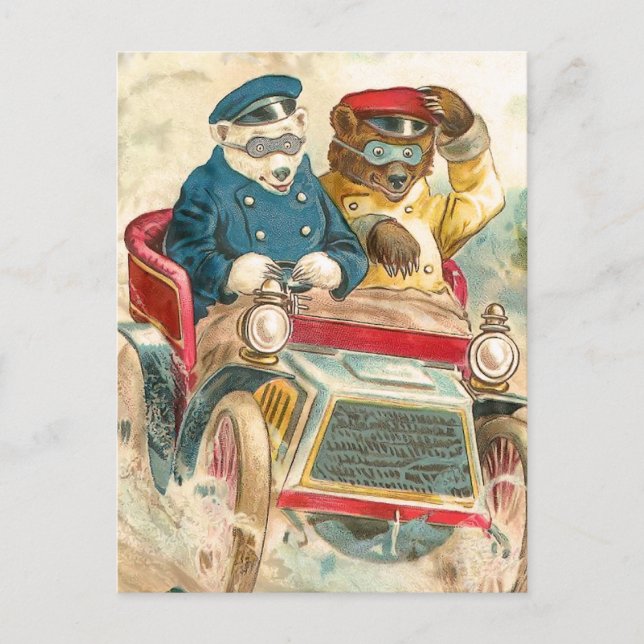 Racing Bears Postcard (Front)