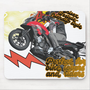 Racing Bike Art Mouse Mat