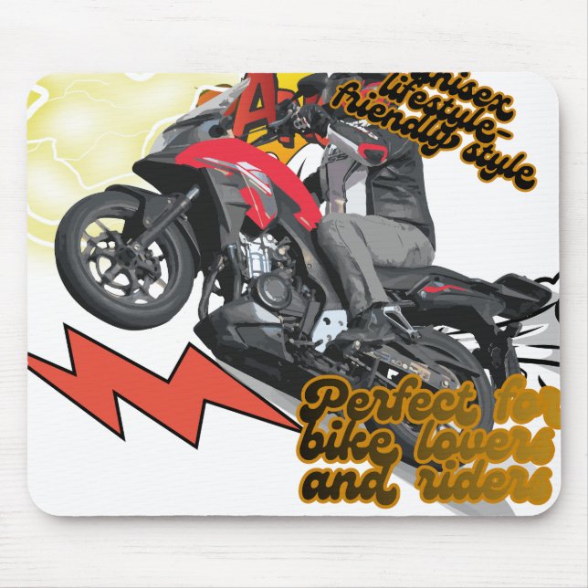 Racing Bike Art Mouse Mat (Front)