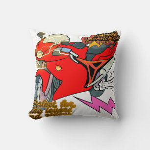  Racing Bike Art Speed Cushion